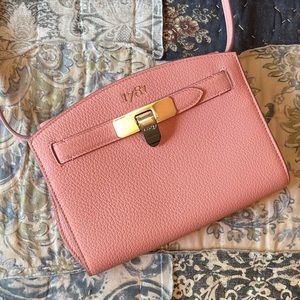 ASPREY 1781 POCHETTE IN ROSE PETAL BULLSKIN